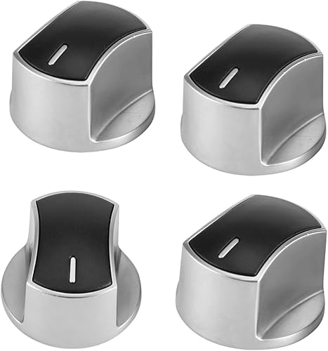 Miniatura 6 de ViaGasaFamido Paquete de 2 perillas de repuesto para estufa de gas, perillas de repuesto de aleación de zinc, pomos de control de estufa de gas,