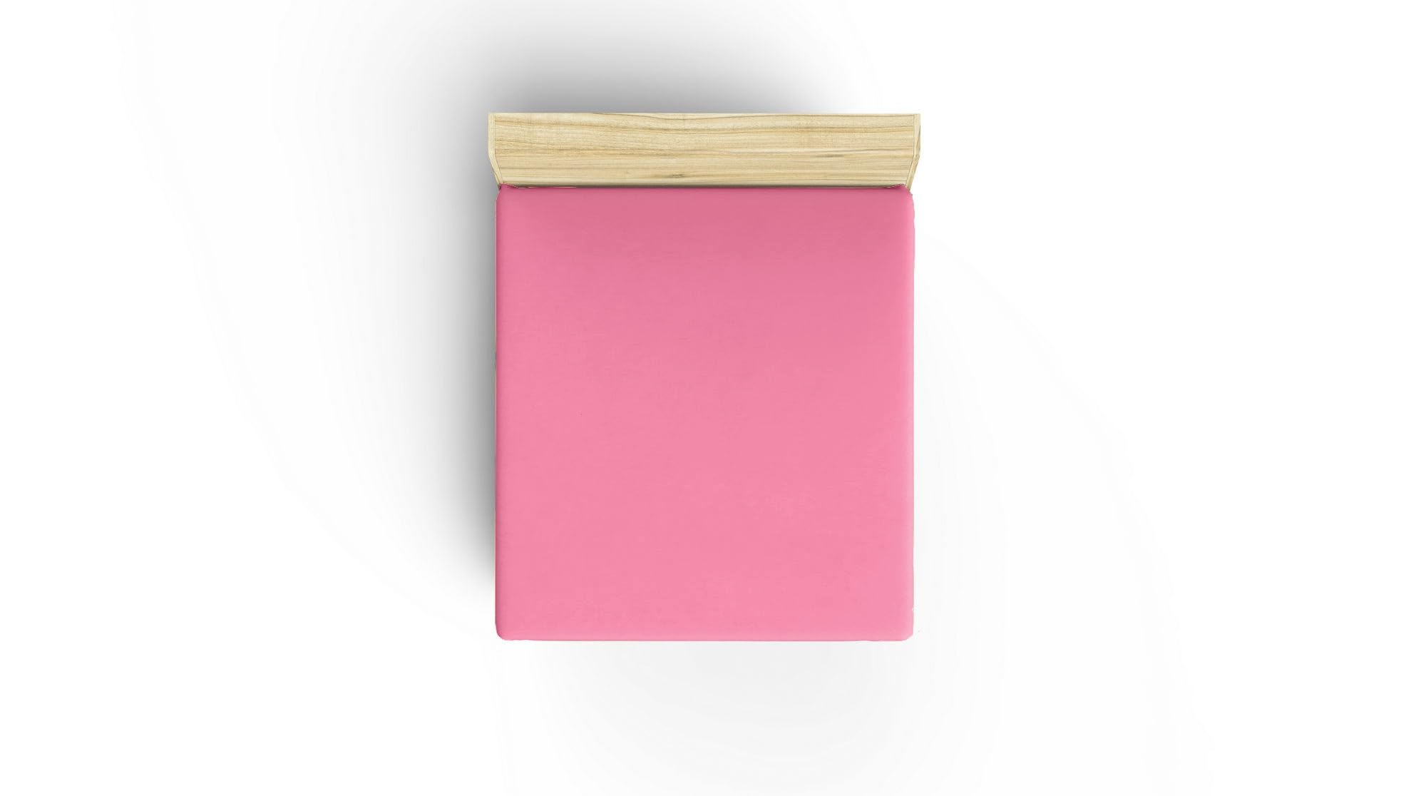 Nuit Des Rêves Pink Premium Ranforce King Fitted Sheet (160 X 200 + 30 Cm), 100% Cotton, Soft 117 G/M², Luxurious Comfort For Stylish Bedrooms And Sweet Dreams
