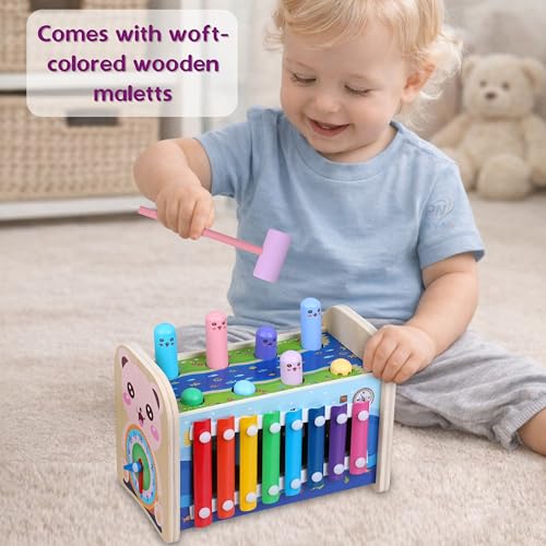 Image of Number Enlightenment Wooden Toy Train for Toddlers - Animal, Transportation, Fruit, Color Recognition Early Education Blocks (Toy Model 9)