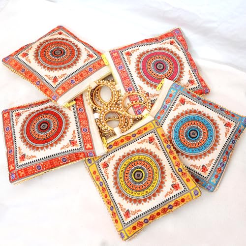 Image of Embroidered Vintage Potli Bags for Women Pack of 12 | Potli Pouches for Return Gifts | Shagun Potli Purse for Wedding, Diwali Gifting, Festive & Housewarming Functions