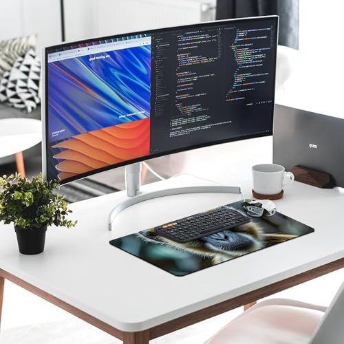 The Silent Monkey mouse pad gaming tamaño grande 60x30 cm miniatura 6