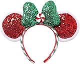 Disney Parks Minnie Ears Headband - Christmas 2020 Peppermint