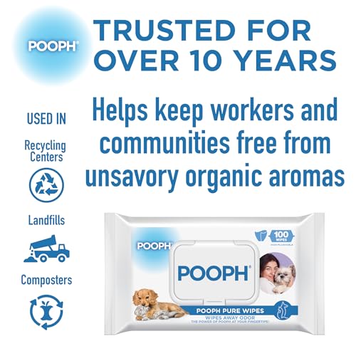 POOPH-Pure-Wipes–Odor-Elimination-Dog-Paw-Cleaner-Butt-Face-Ear-Fur-No-Fragrance-No-Harsh-Chemicals-Gentle-Effective-On-The-Go-Clean-for-Pets-Cars-Puppy-Essentials-100-Count-Pack POOPH Pure Wipes–Odor Elimination Dog Paw Cleaner Butt Face Ear Fur No Fragrance No Harsh Chemicals Gentle Effective On The Go Clean for Pets Cars Puppy Essentials 100 Count Pack