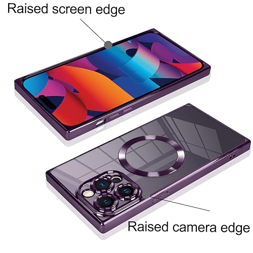 KANGHAR Case Designed for iPhone 14 Pro Max Magnetic Clear Case Darkpurple by KANGHAR - Used condition - Image 3
