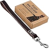 LEATHERBERG Short Dog Traffic Leash - Traffic Lead 12