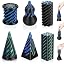 Black & Dark Blue Green