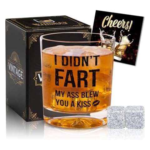 Ithmahco White Elephant Gifts For Adults,I Didn'T Fart My Ass Blew You A Kiss Whiskey Gifts For Men, Valentine Gifts for Him, Funny Gag Gifts For Men, Valentines Day Gifts for Him, Boyfriend, Husband Cover