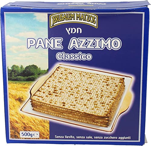 Jerusalem Matos Pane Azzimo Classico Kosher Jerusalem Matzos, 500g