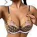 QSSA Reggiseno Push Up in pizzo sexy canestro Caraco per estate, collo alto V da donna, in pizzo, reggiseno