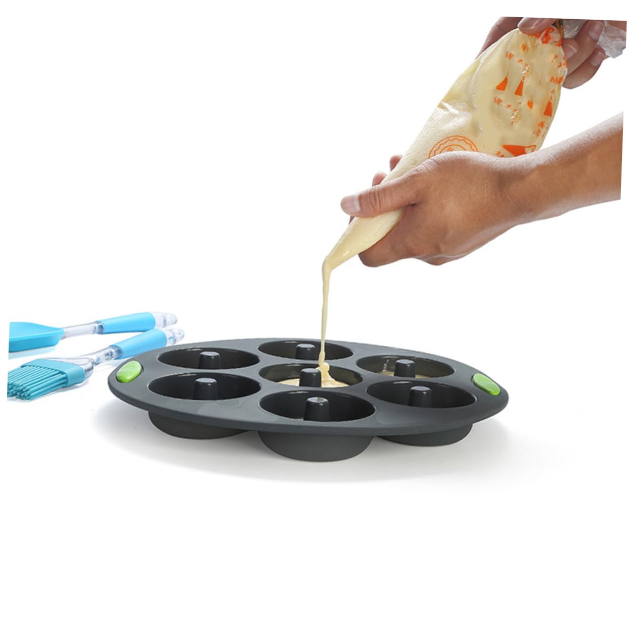 MAGICLULU Ensemble de 5 Moules à Gâteau en Silicone Réutilisables et Faciles à Nettoyer, Moules à Pâtisserie DIY Cuisine Cuisson