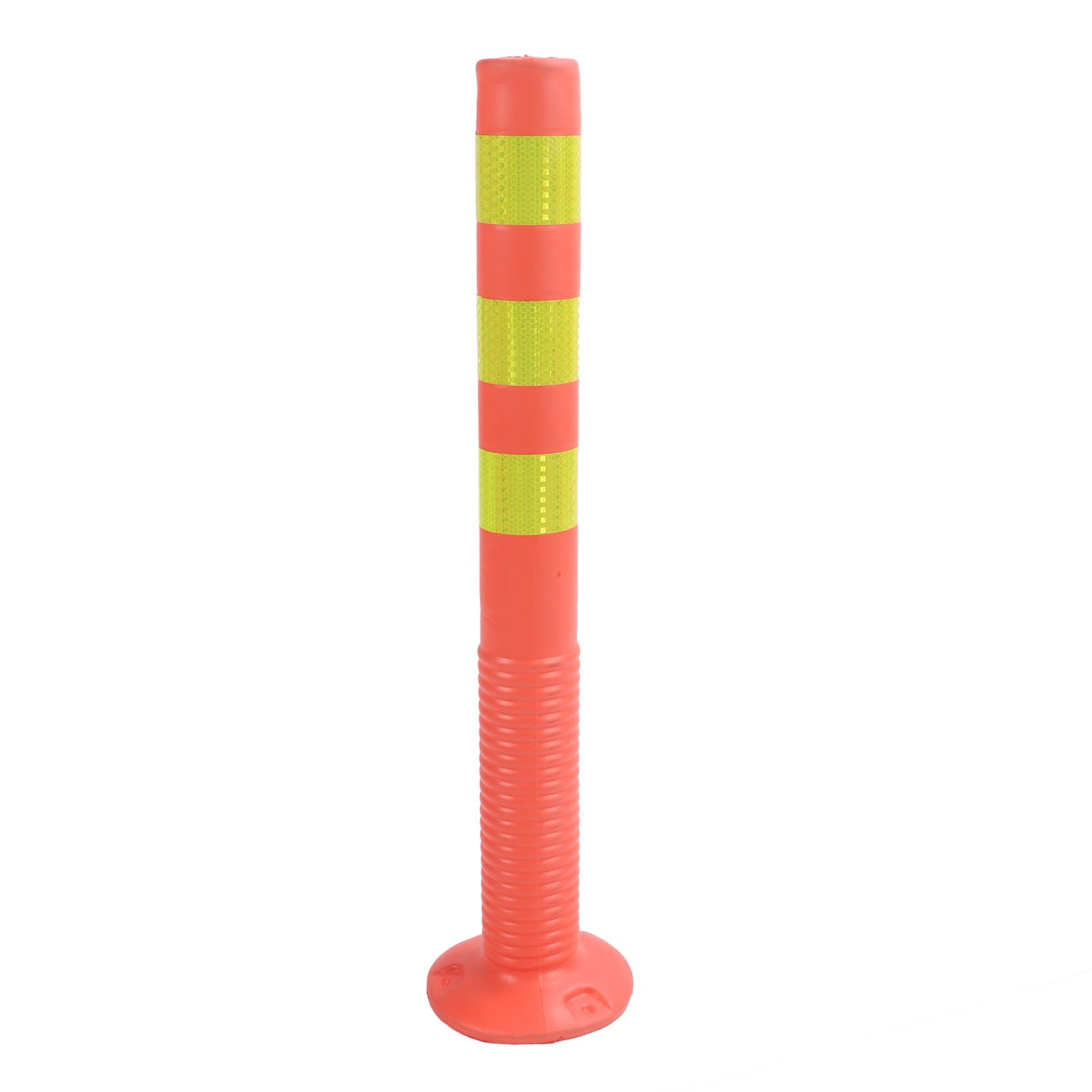 Bolardo de seguridad reflectante de 75 cm, poste de advertencia elástico, barrera de tráfico flexible con soporte de cadena, señalización de calle para una mayor visibilidad