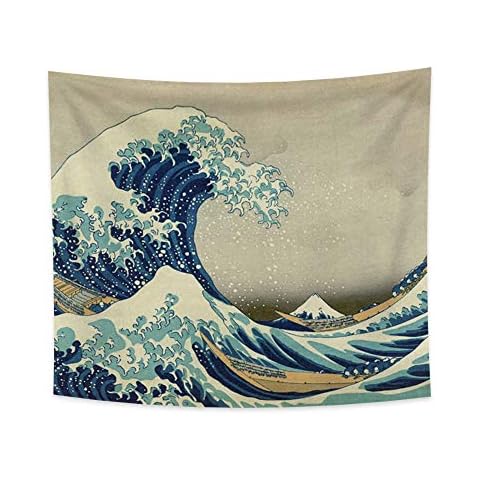 YongFoto Large Japanese Ukiyo-E Tapestry Cover