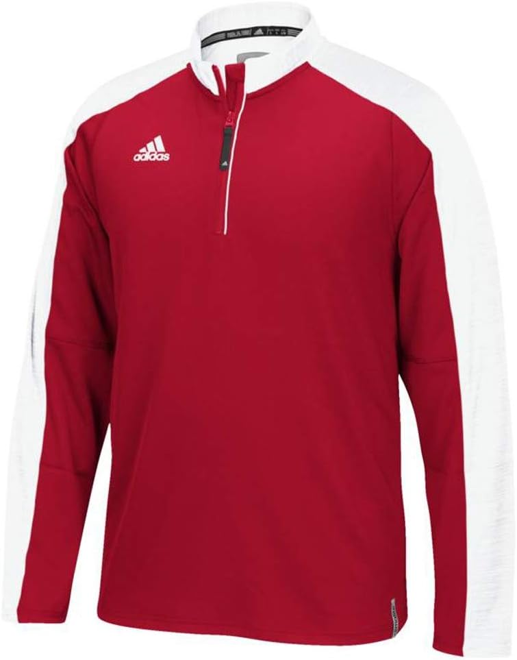 adidas red varsity jacket