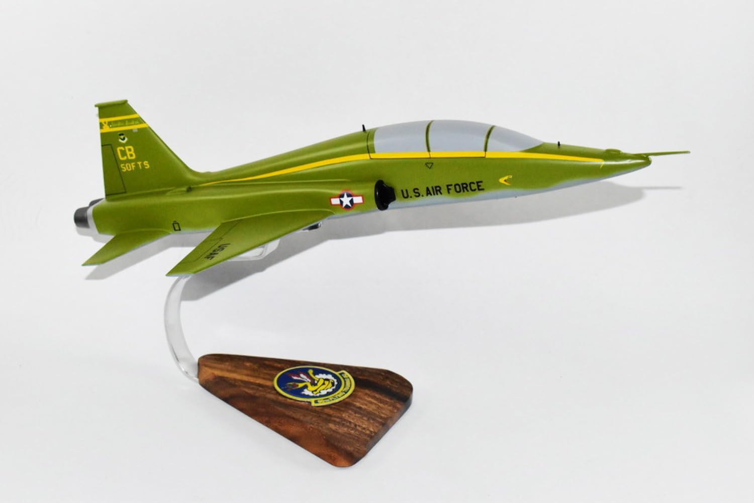 50th FTS Strikin Snakes 2020 T-38 Talon Model, 1/32 (18") Scale, Mahogany, Trainer