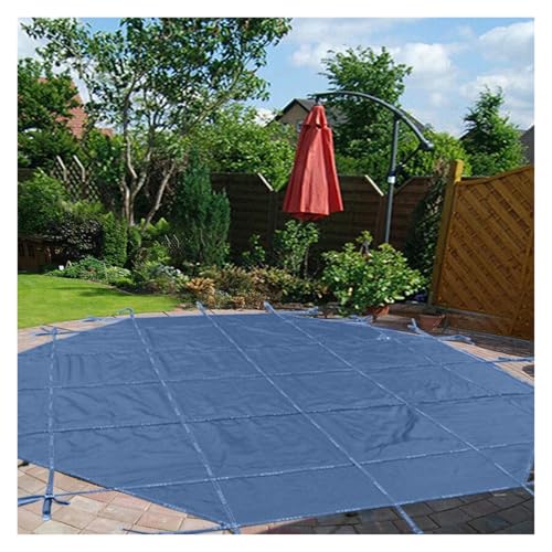 Copertura di sicurezza rotonda solida per piscina interrata, protezione invernale con viti di ancoraggio, tasselli e molle in ottone, adatto per pavimenti in legno e cemento