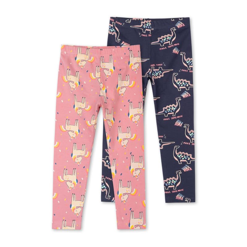 Image of ARIEL Cotton Printed Non-Transparent Regular Fit Ankle Length Leggings for Girls