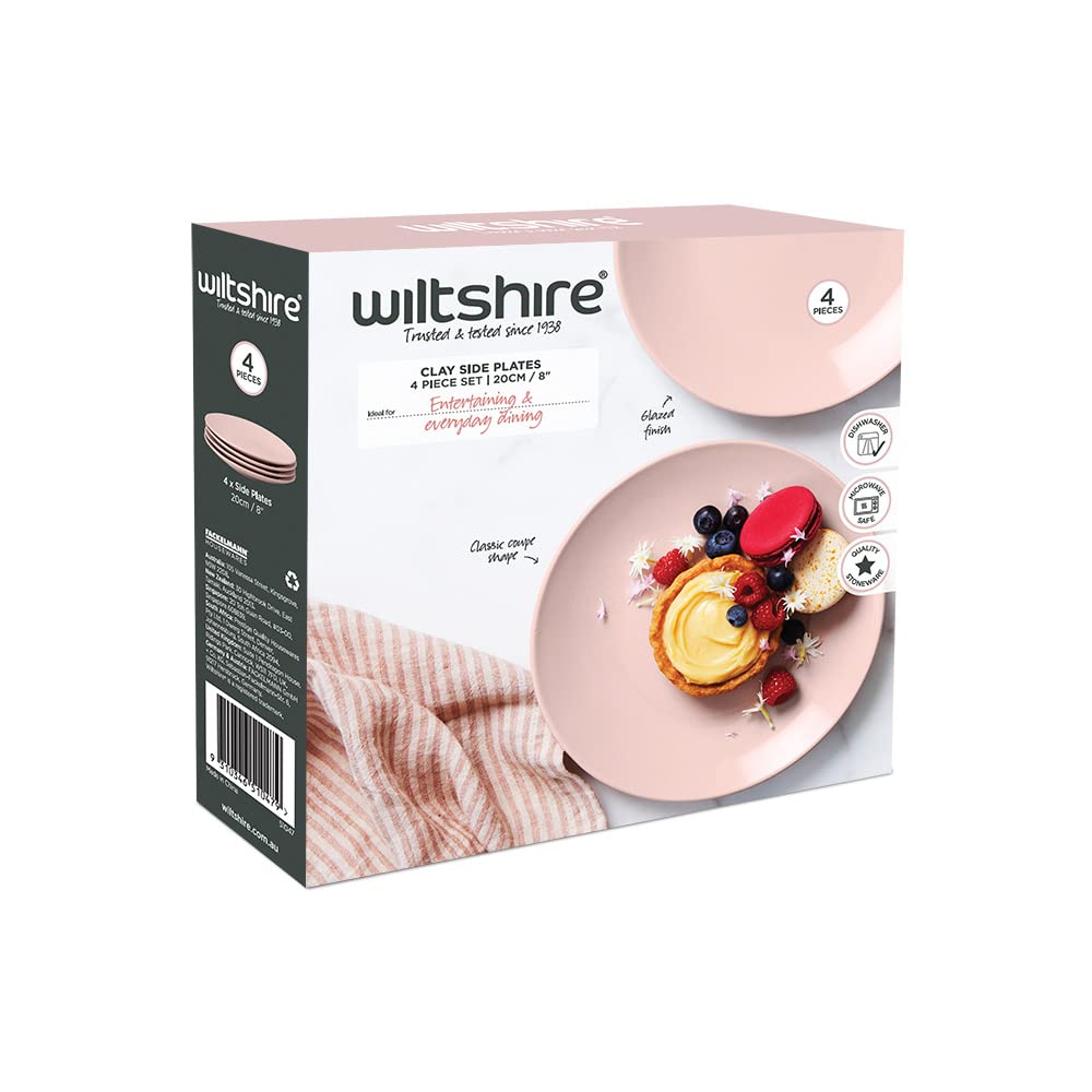 Wiltshire - Platos de arcilla (4 unidades, 20 cm)