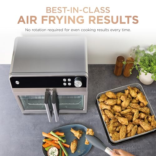 Ninja | French Door Premier | Air Fryer, Convection Oven, Toaster | 5-qt Air Fry Basket, Sheet Pan, Wire Rack, Broil Rack | PFAS-free Cooking Surface | FO101C (Canadian Version) by Ninja - Image 4
