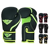 Professionelle Boxhandschuhe für Erwachsene, Jugendliche, Kinder, Männer und Frauen, aus Leder, Pro Gel, Muay Thai, MMA, Kickboxen, Sparring, Grappling und Training