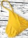 RIVERSONG Womens Sexy Thong Soft Padded Bikini Set Two Piece Swimsuits (Tag S(US 0-2), Yellow)