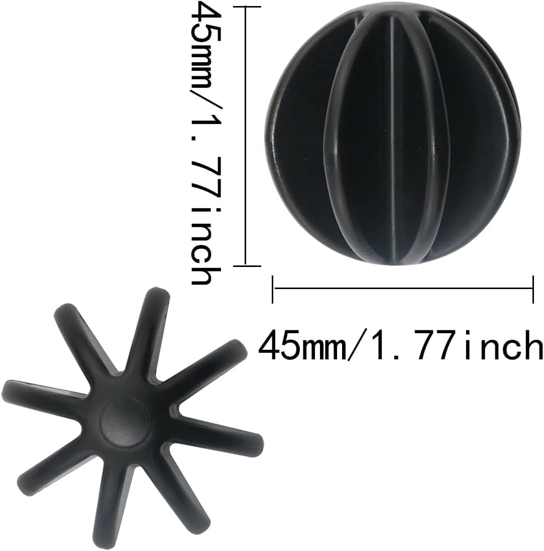 EBAT Blender Replacement 3-Color (Black,Gray,Blue) Large 1.77'' Plastic Ball for Shaker Bottle - Easy to Clean,Strong Whisk Well Blending/Mixing & Long Term General Use Over 10 Years 3 Piece Set