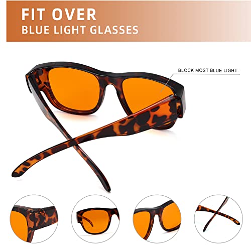 Image of Eyekepper Mens Fit Over Blue Light Blocking Glasses Computer Gaming Eyeglasses for Women