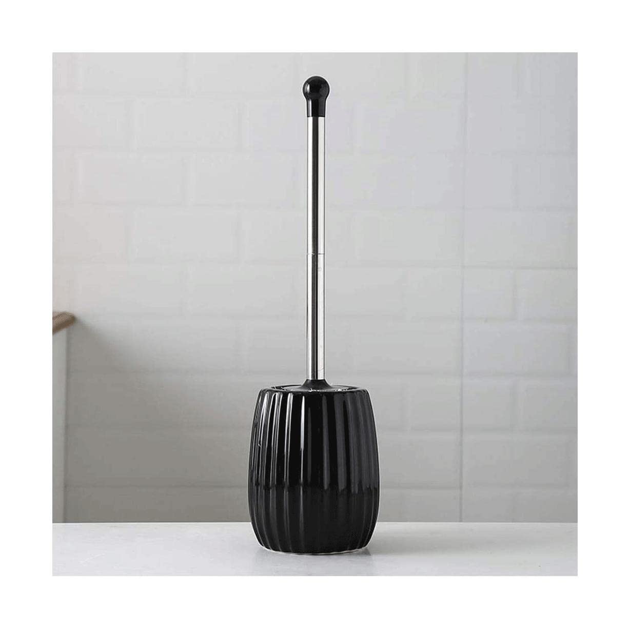 Ensemble de brosses de Toilette en céramique créative, Brosse de Nettoyage en Profondeur Rapide et Efficace pour la Cuvette, Brosse de Toilette multifonctionnelle et Durable avec Support Ant