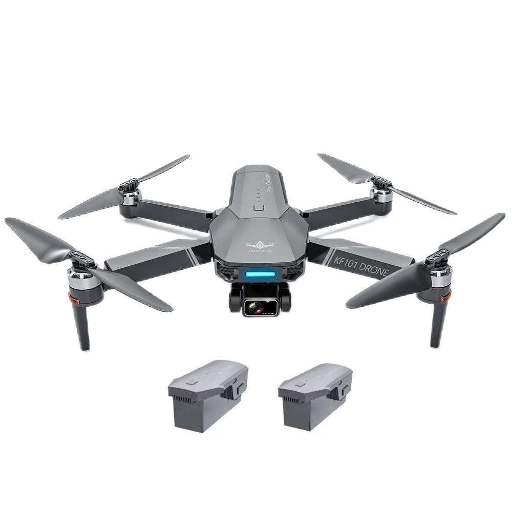 Dron 4K RC z kamerą dla dorosłych RC Dron z kamerą Tryb inteligentnego śledzenia EIS Anti-shake 3-osiowy gimbal Bezszczotkowy silnik 5G Wi-Fi Antena wideo Quadcopter FPV (Size : 2 battery)