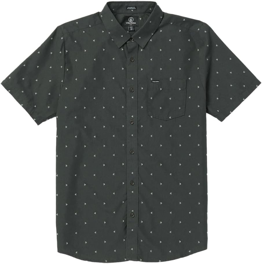 Amazon.com: VOLCOM Mistere Button Up Shirt Charcoal : Clothing, Shoes ...