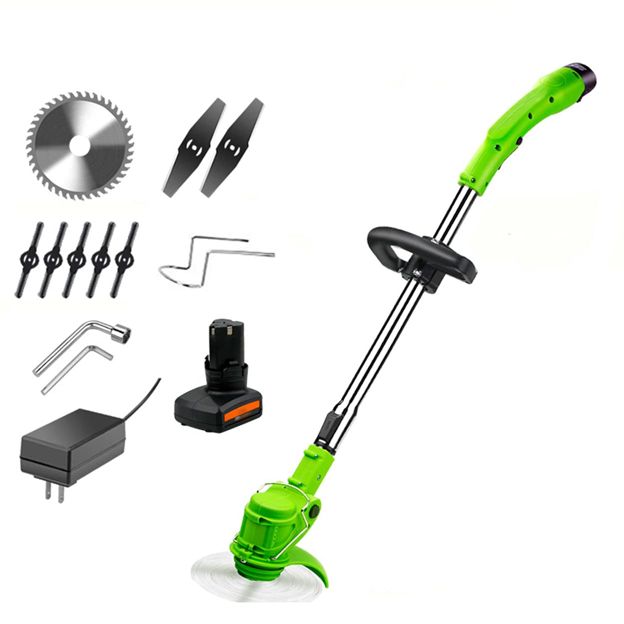 Coupe-herbe portable sans fil 12V pour desherbage de jardin et finitions de pelouse