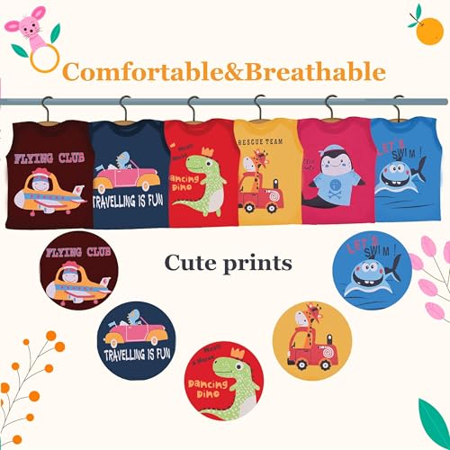 Image of Toddylon Baby Clothes Cotton Clothing Set | Sleeveless T-Shirt & Pyjama Pant | Regular Fit Baby Boys & Girls Clothing Set | Kids Gift Combo