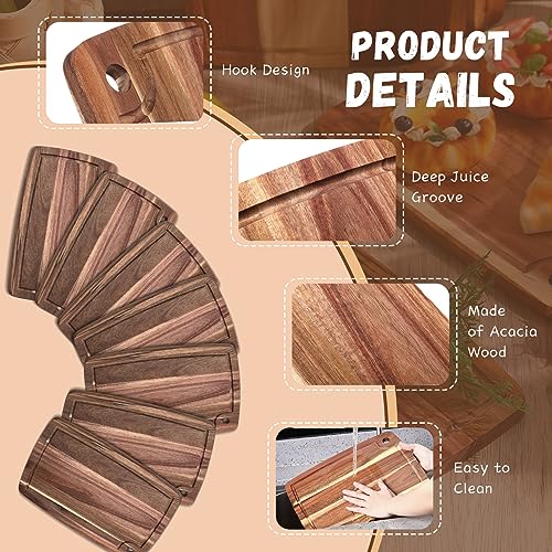 Set de 6 Tablas de Cortar de Madera Acacia 35.6x25.4 cm miniatura 3