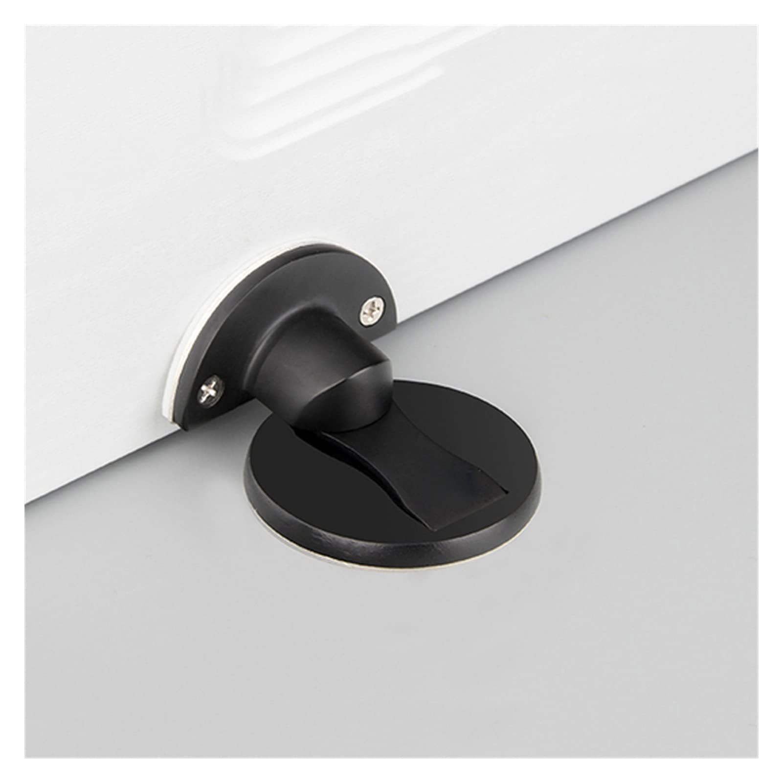 Bouchon de porte magnétique réglable noir en acier inoxydable 304 pour sol