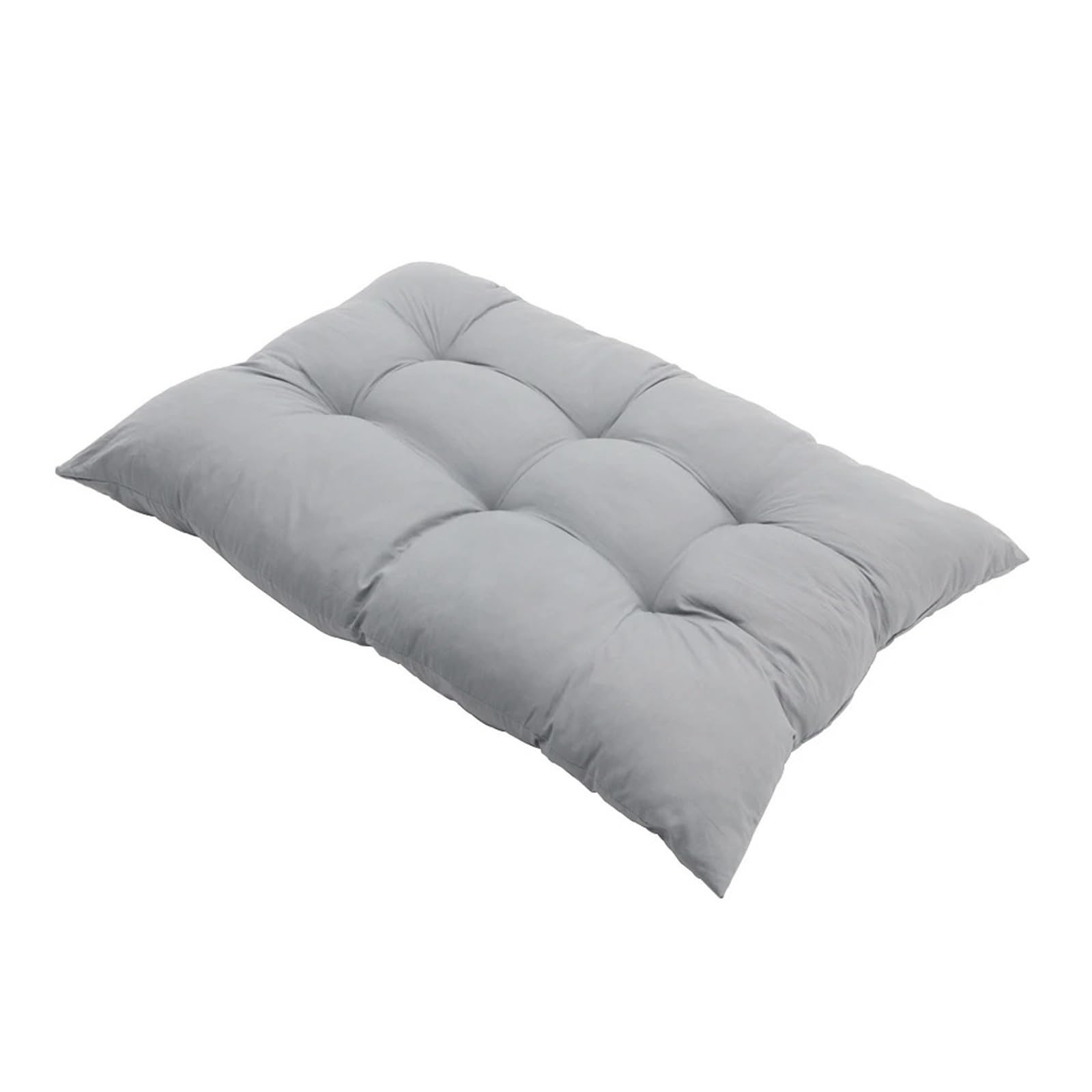 Bflcwstd Light Grey Egg Chair Cushion Grey Rectangular Tufted Bench Cushion Seat Pad For Home(Light Grey)