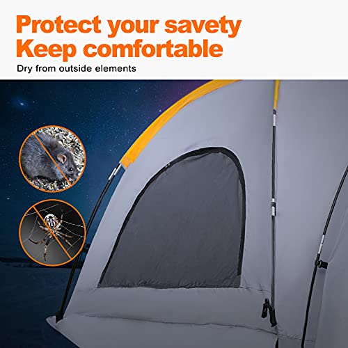 Gotidy Pickup Truck Bed Camping Tent, Gladiator Truck Bed Tent With Removable Rainfly And Carrying Case, Pickup Truck Tent 5.5 Bed For 5-5.5Ft Bed For Jeep Gladiator Full-Size Compact Truck Tent Bed #TOP4