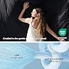 Bedsure Cooling Blankets for Hot Sleepers - Cooling Comforter, Lightweight Cold Summer Blanket for Night Sweats, Ice Breathable Comforter for Couch, Black and Grey, 50x60 Inches