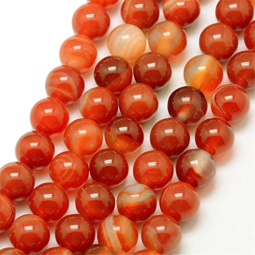 Natural Gemstone Stripes Lace Agate Beads, 8 mm 6 mm 4 mm, Polished and Matt
