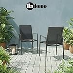 Patioco Gartenstuhl Mannoli 2er-Set Anthrazit