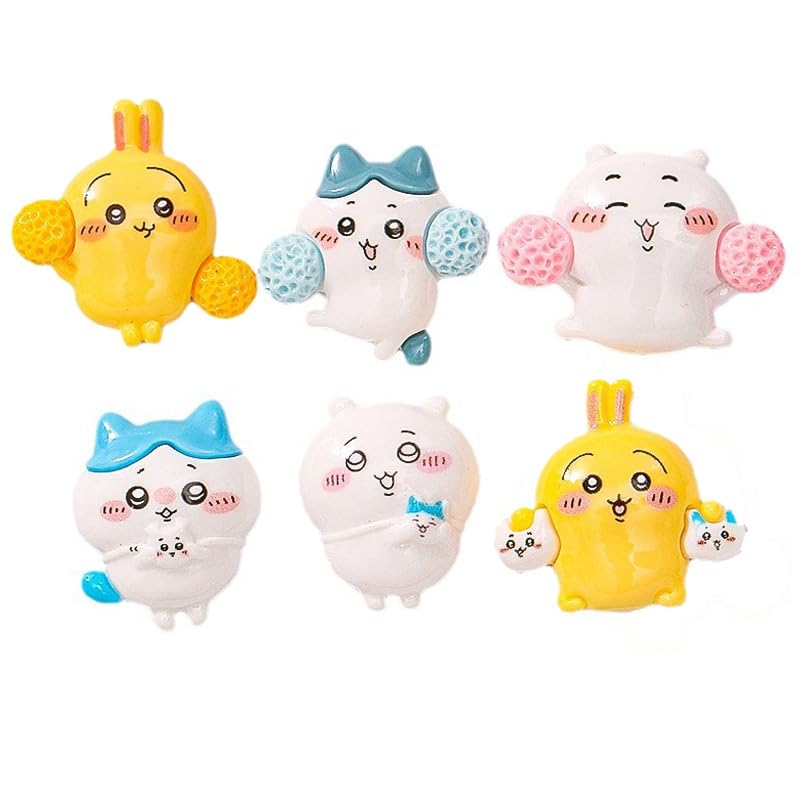 Amazon | ちいかわ デコパーツ 30/60枚セット 樹脂製 レジン DIY 手芸