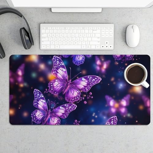 Protector de escritorio con diseño mariposa, grande y antideslizante miniatura 5