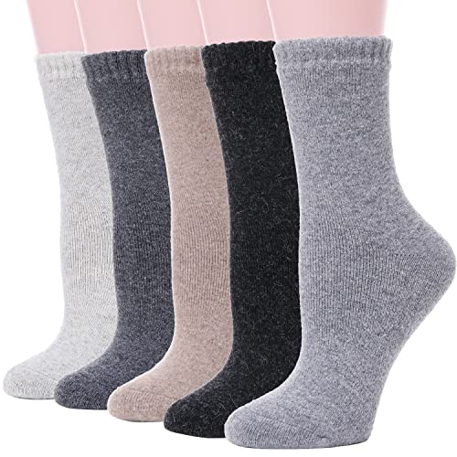 Sandsuced Wool Warm Socks for Women Winter Hiking Thick Boot