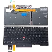 Laptop Replacement US Keyboard for Lenovo ThinkPad L380 L480 L490 E480 E485 E490 T480S T495 T490 P43s 01YP548 L390 TrackPoint Backlit