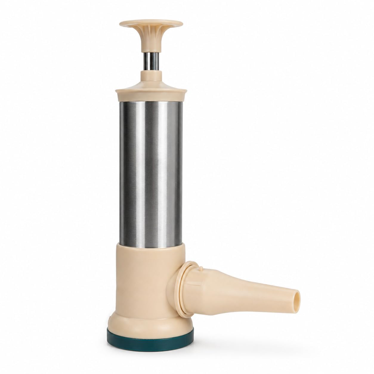 Manual Sausage Maker & Meat Stuffer Machine, Stainless Steel Sausage Stuffer with Stuffing Tubes, Food Grade Meat Syringe for Homemade Sausages, Kebabs, Hot Dogs, Easy Clean Kitchen Tool-image-1