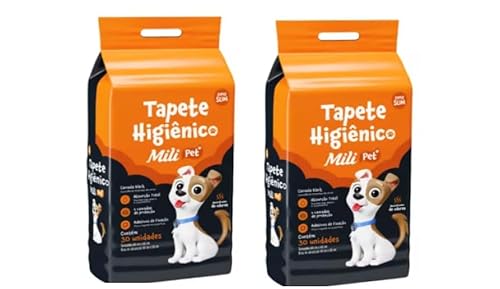 Kit 2x Tapete Higiênico Mili Pet Super Slim 6 Camadas