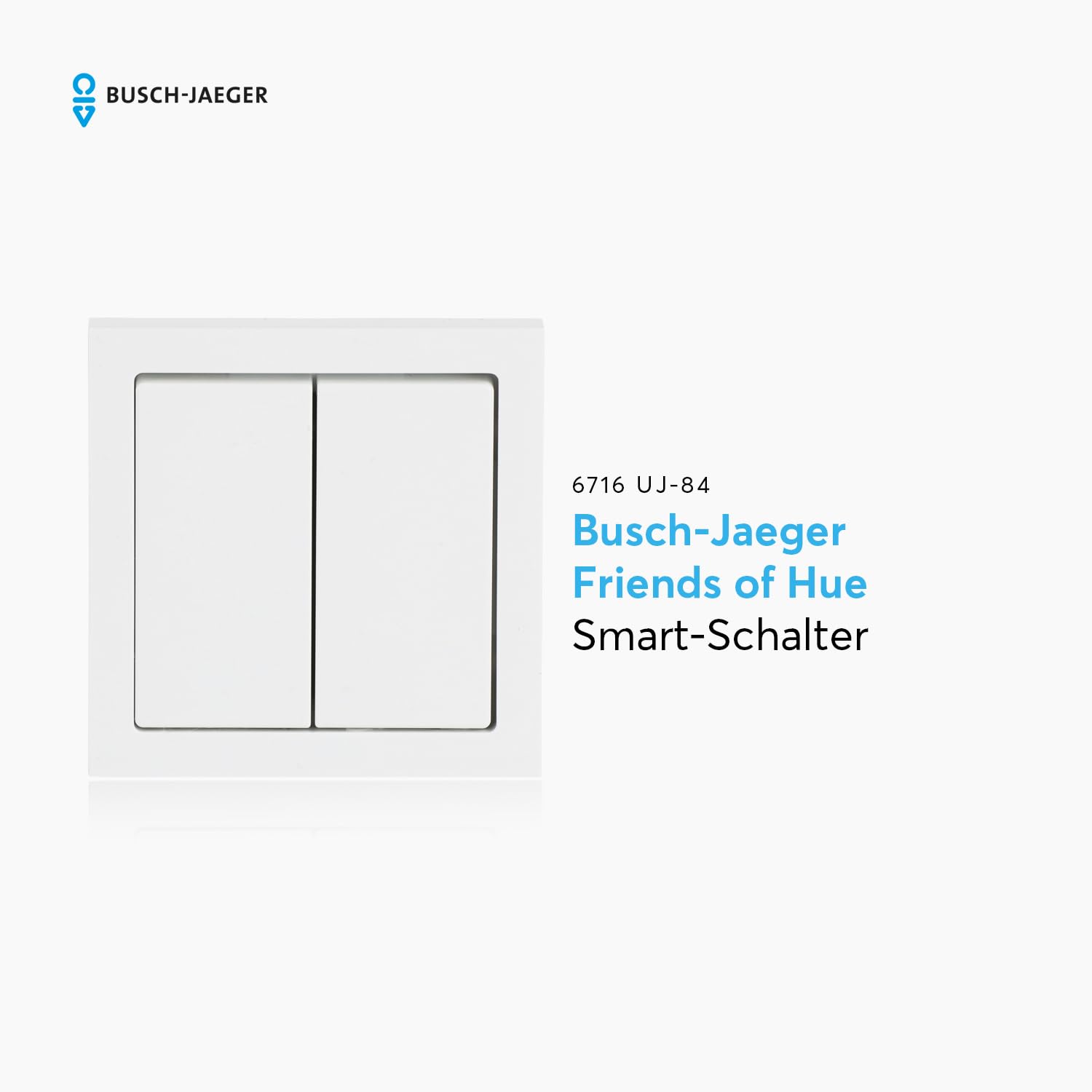 Busch-Jaeger 6716 UJ-84 Friends of Hue smart switch Lichtschalter, alpinweiß