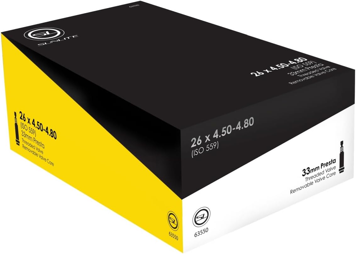 Sunlite Standard Presta Valve Bicycle Tubes