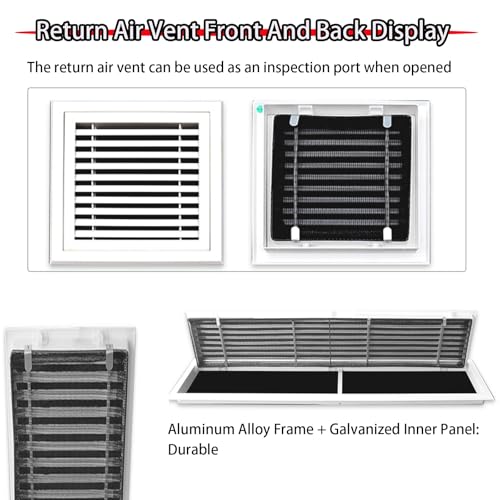 Pokrywa kratki wentylacyjnej ze stopu aluminium, klapa inspekcyjna panelu dostępu, trwała wentylacja HVAC, łatwa instalacja, nowoczesny design do użytku domowego i biurowego