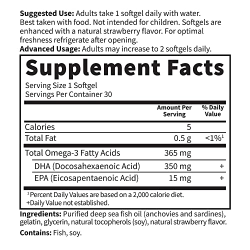 Garden of Life Oceans Mom Prenatal DHA Fish Oil, Strawberry Flavored, 30ct - image 4