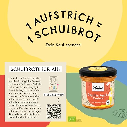 NABIO | Mediterrane Aufstriche und Dips nehmen dich mit auf eine Reise auf die Vorspeisenteller des Südens. 3 x veganer Aufstrich, 3 x vegetarischer Aufstrich (6 x 135g)