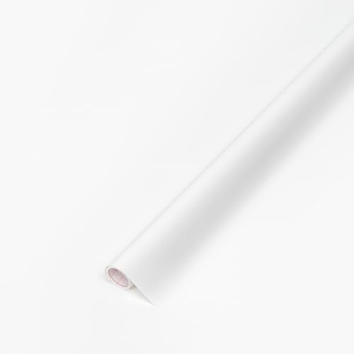 d-c-fix papier adhésif pour meuble uni-colore laque Blanc - film autocollant décoratif rouleau vinyle - pour cuisine, porte - décoration revêtement peint...